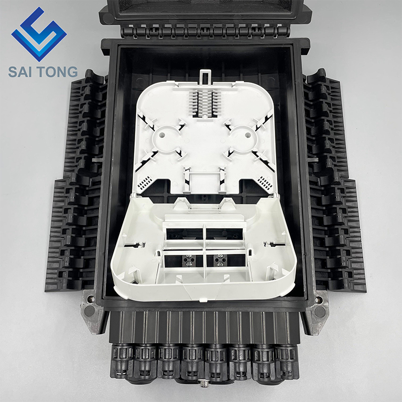 Saitong Fiber Optical 16 Core Split Inclosure Splitter Box Caja Nap Box PLC Splitter Fiber Optic Distribution Box