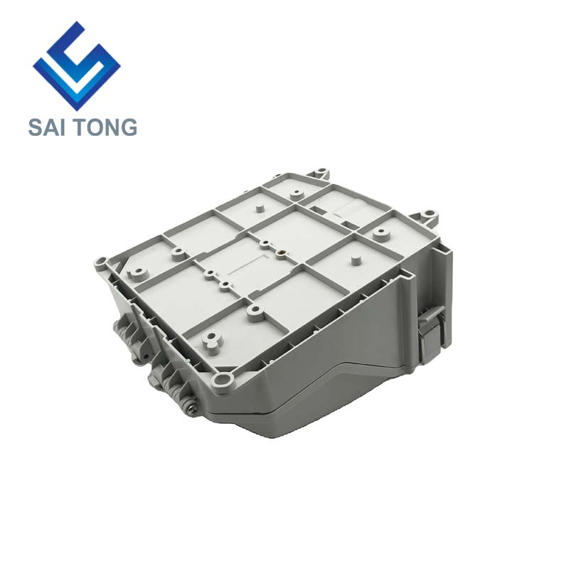 FTTH Saitong IP65 16-kärnig fiberoptisk terminalbox PC+ABS Material Utomhus 16 portar Distributionsboxar med 2 brickor