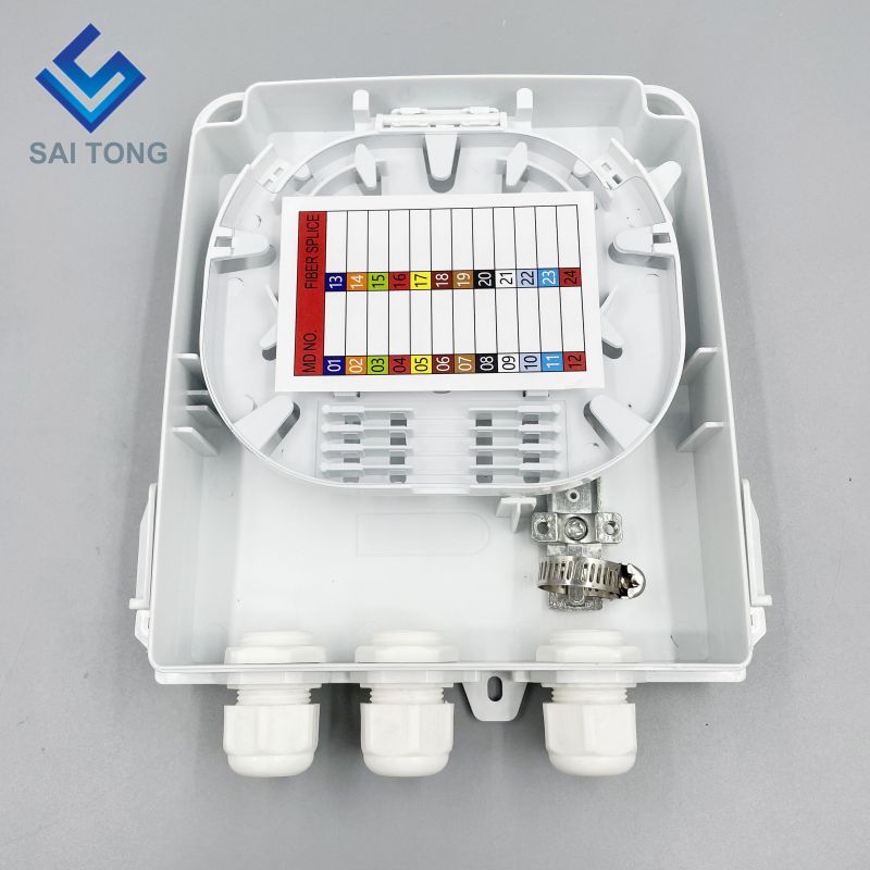 Cixi Saitong FTTH 8 kärna fiberoptisk terminalbox inomhus 8 portar fiber Box väggmonterad 1 in/3 out FDB Ny produkt