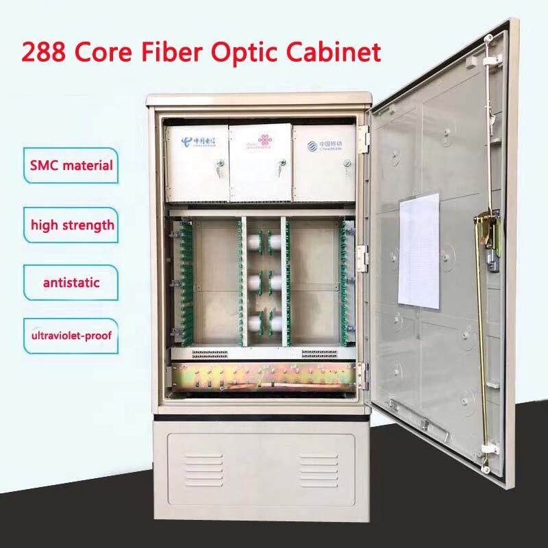 SaiTong FTTH Splice 288 Core fiberoptisk SMC-skåp vattentätt IP55 smc-fiberskåp Stöd för standard eller anpassad