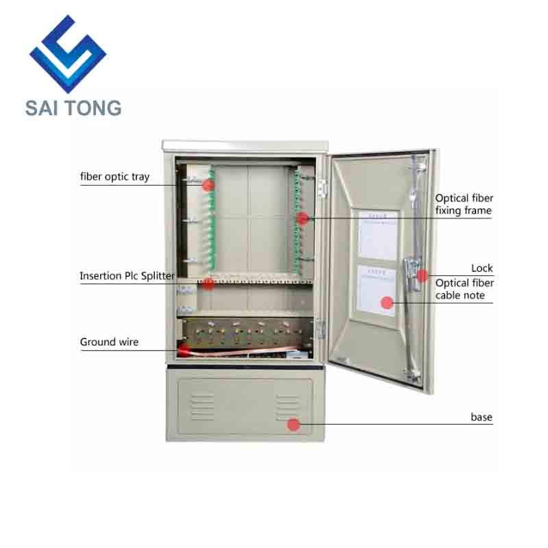 SaiTong FTTH 144 kärna fiberoptisk smc utomhus vattentät IP55 smc fiber skåp kabel Stöd för standard eller anpassad